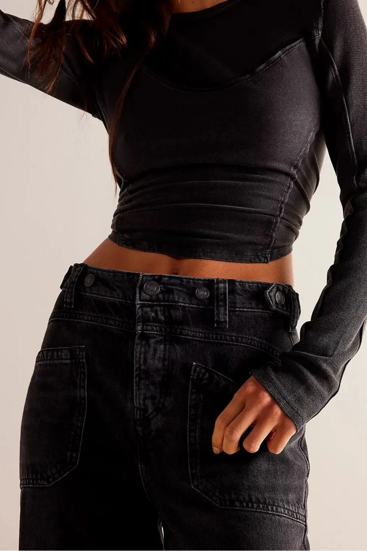 Candace High-Waist Wide-Leg Denims