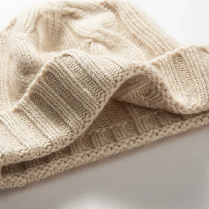 Wren Cable Cashmere Beanie