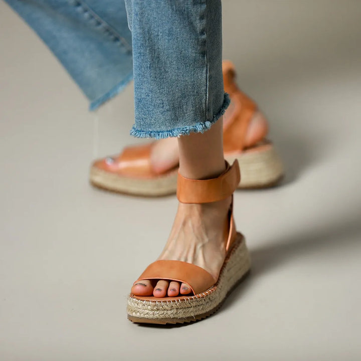 Classic Women's Leather Strap Sandals