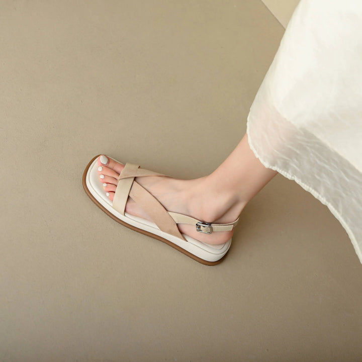 Valetta Cross-Strap Platform Sandal