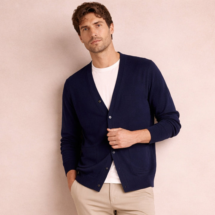 The Mayfair Cotton Cardigan for Men