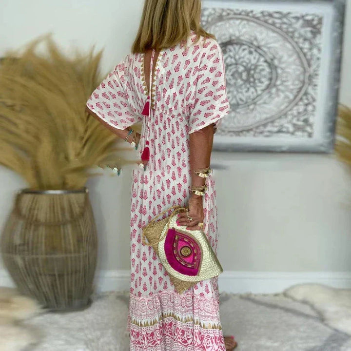 Iris | Boho Print Maxi Dress