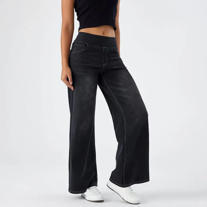 The Pull-On Wide Leg Jean