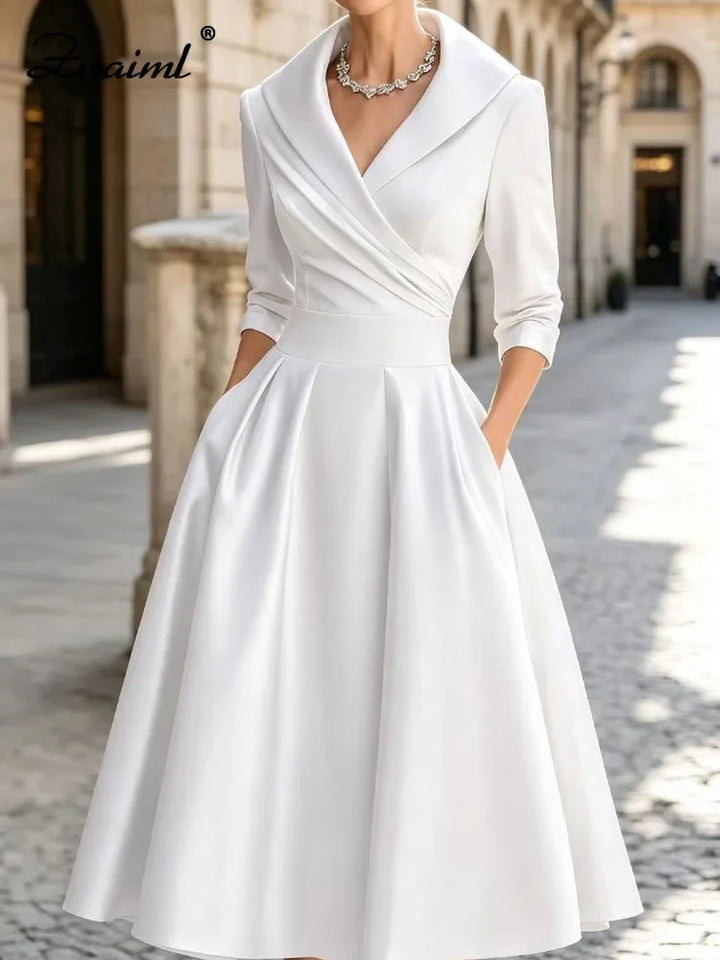 Rachel | Satin A-Line Formal Dress