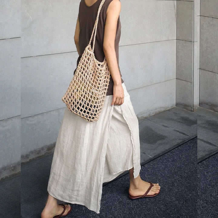 Hollis Wide Leg Linen Trouser Skirt