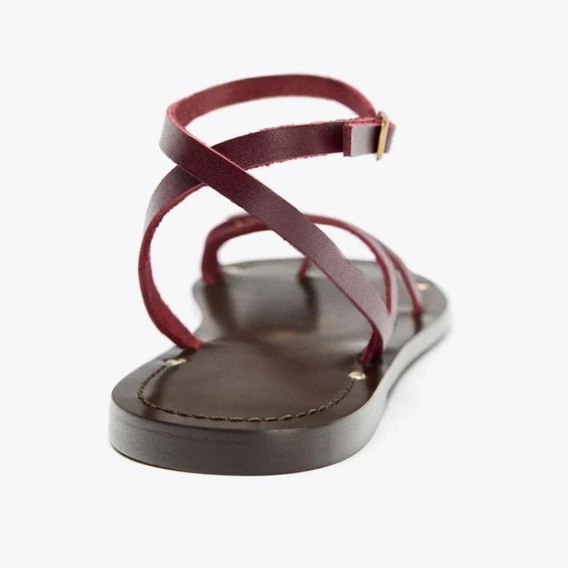Riviera Rhinestone Flat Sandals