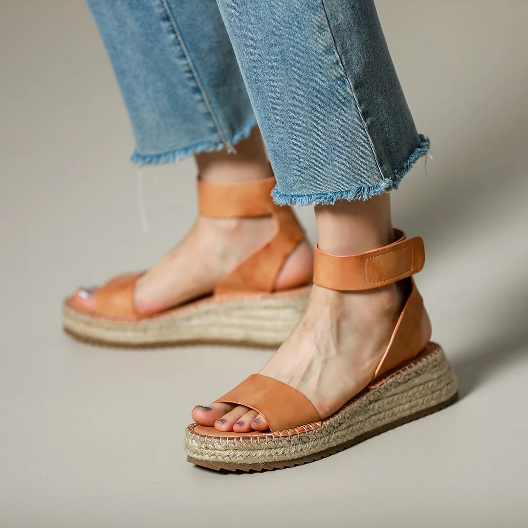 Classic Women's Leather Strap Sandals