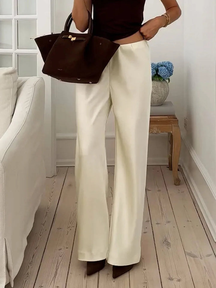 Elara Silk-Feel Lounge Trousers