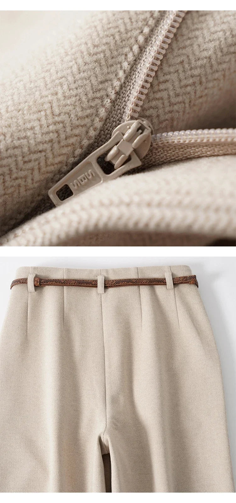 Milano Wide Leg Wool Trousers