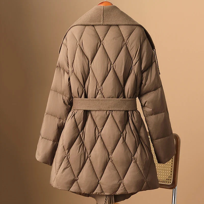 Juliette Fringe Down Coat