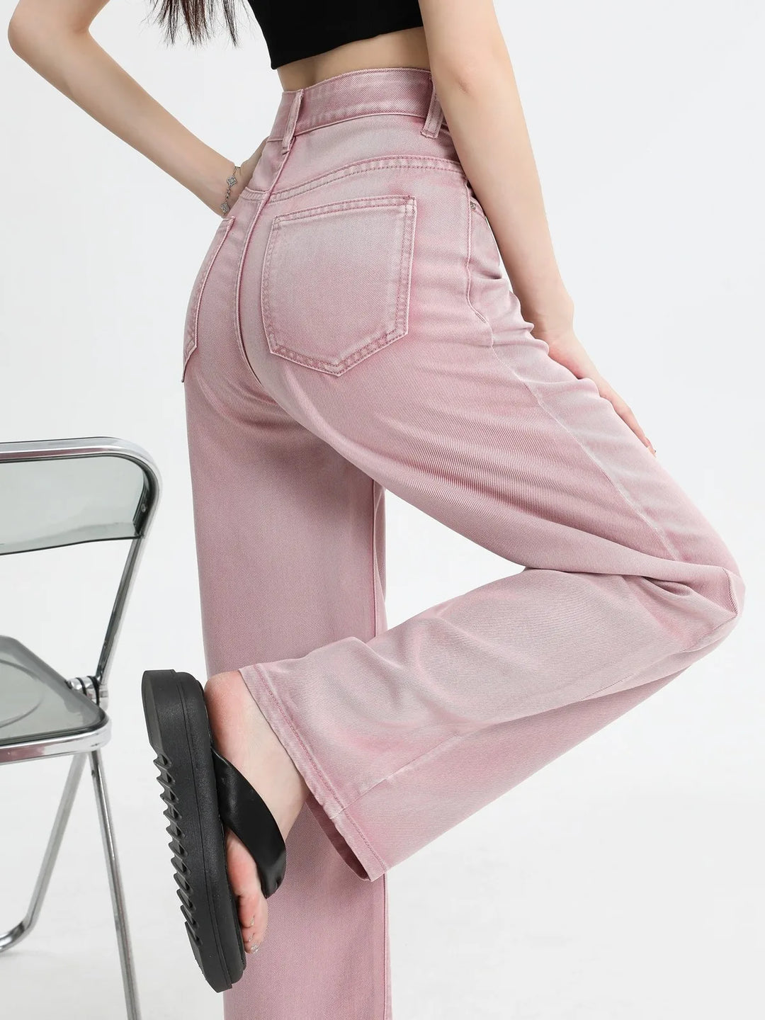 Cecile Auclair Pink Denim Jeans