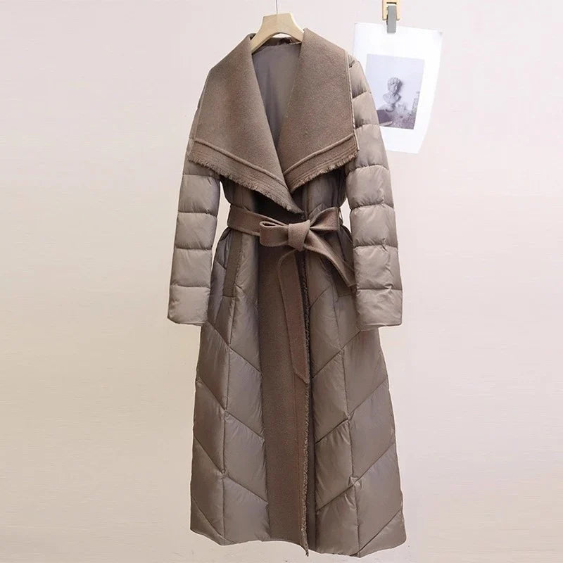 Margaux Wool-Trim Down Coat