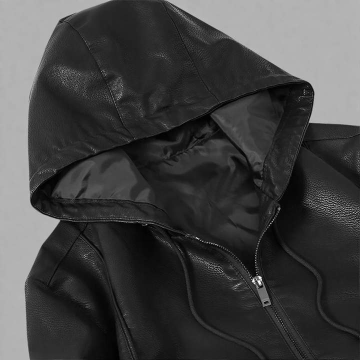 Albany Leather Hoodie