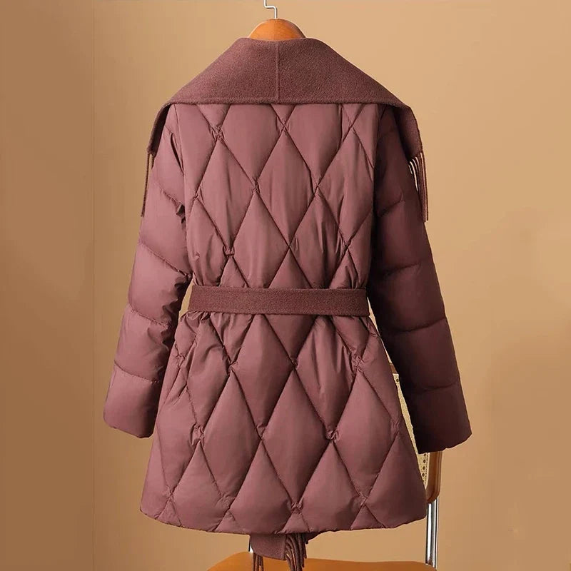 Juliette Fringe Down Coat