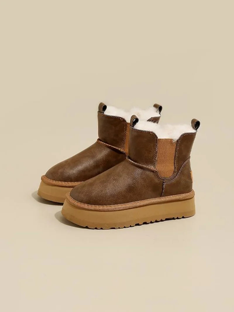 Women's Holmstead Leather Fur Boots