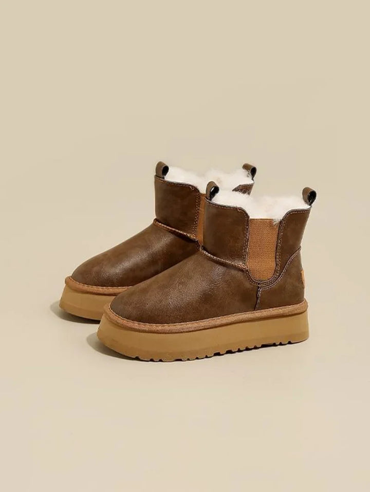 Women's Holmstead Leather Fur Boots