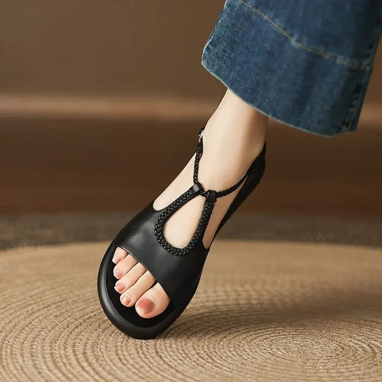 Laguna Braided Leather Sandal