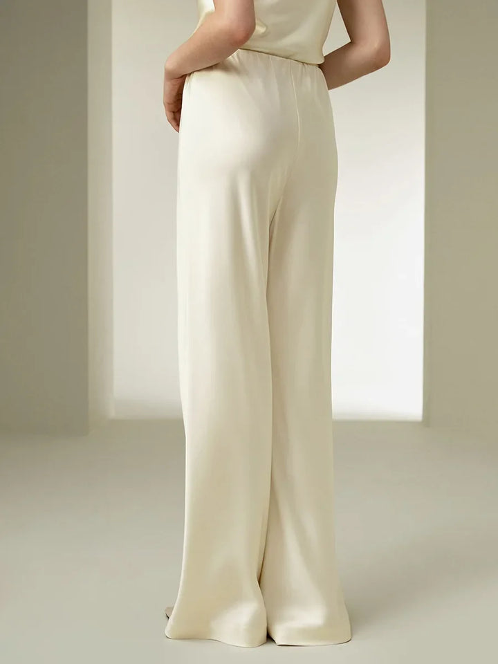 Elara Silk-Feel Lounge Trousers