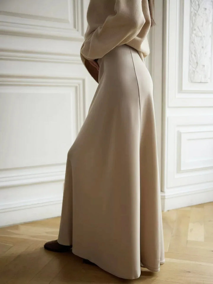 Seraphine Satin Fishtail Maxi Skirt