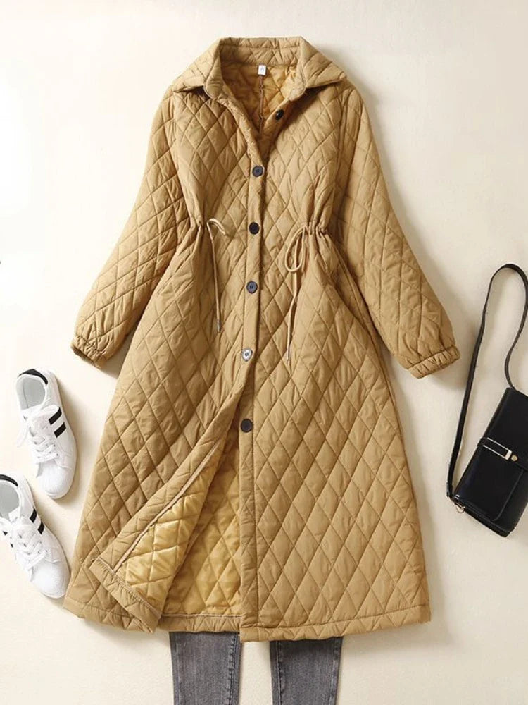 Maren Quilted Long Coat