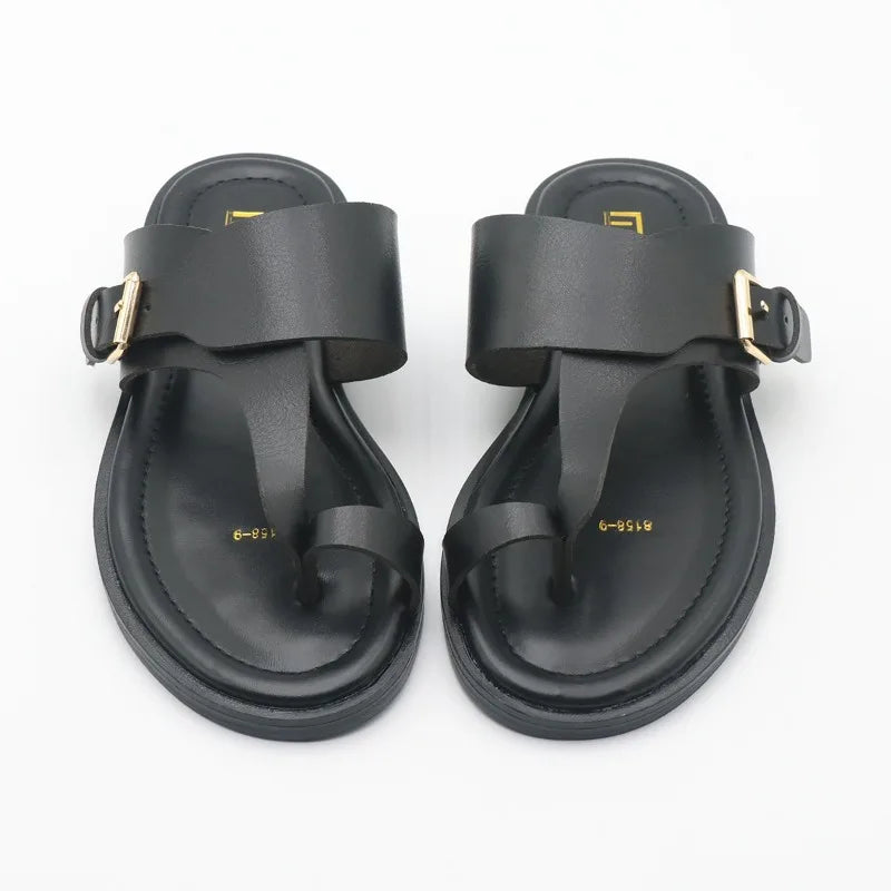 Valencia Leather Buckle Sandal