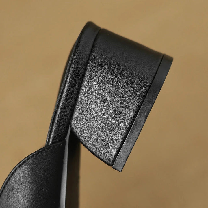 The Buckle Leather Slide