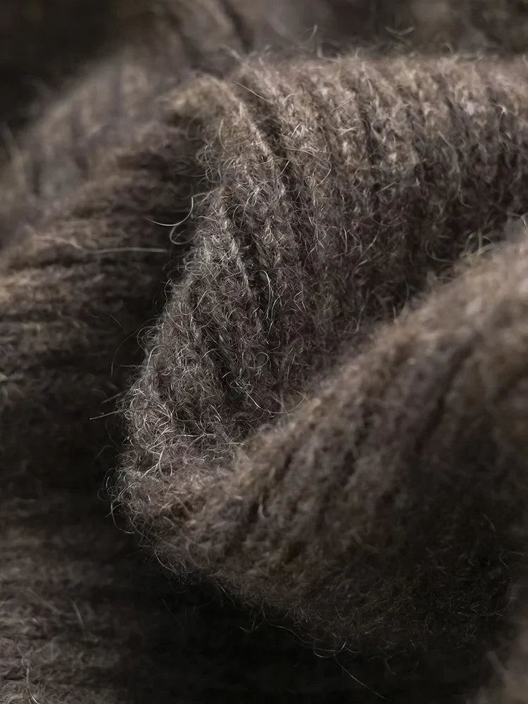 Wool Knitted Wide Leg Pants