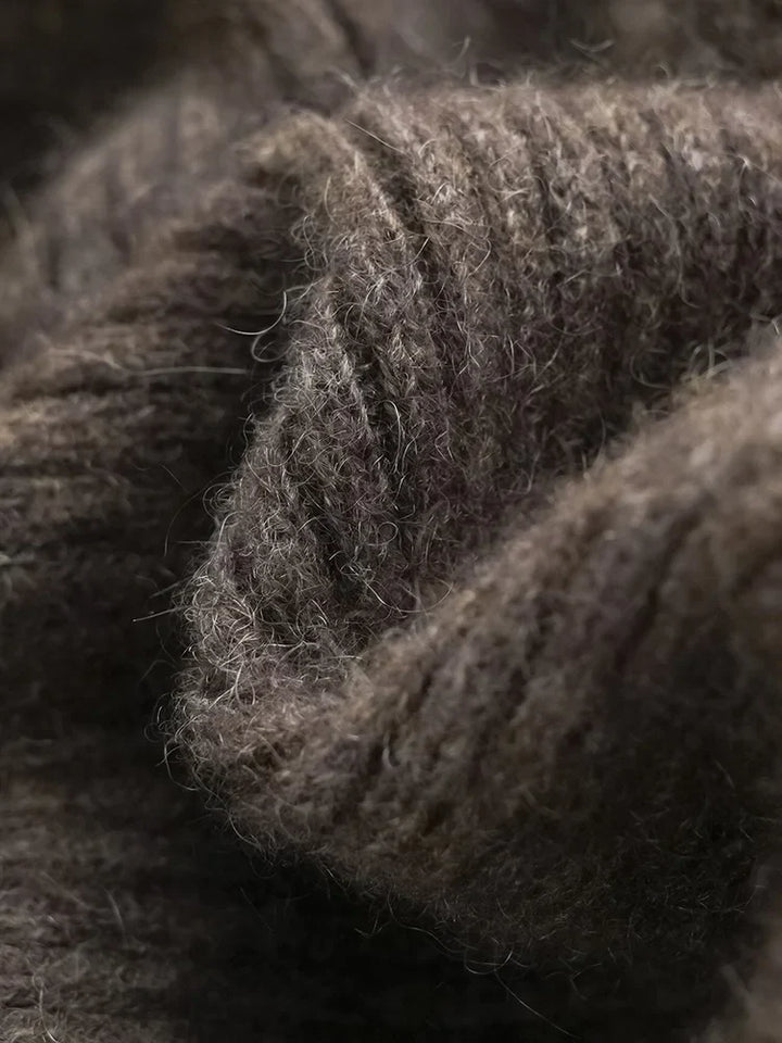 Wool Knitted Wide Leg Pants