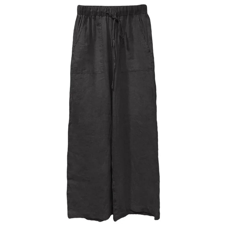 The Drawstring Straight Linen Pant
