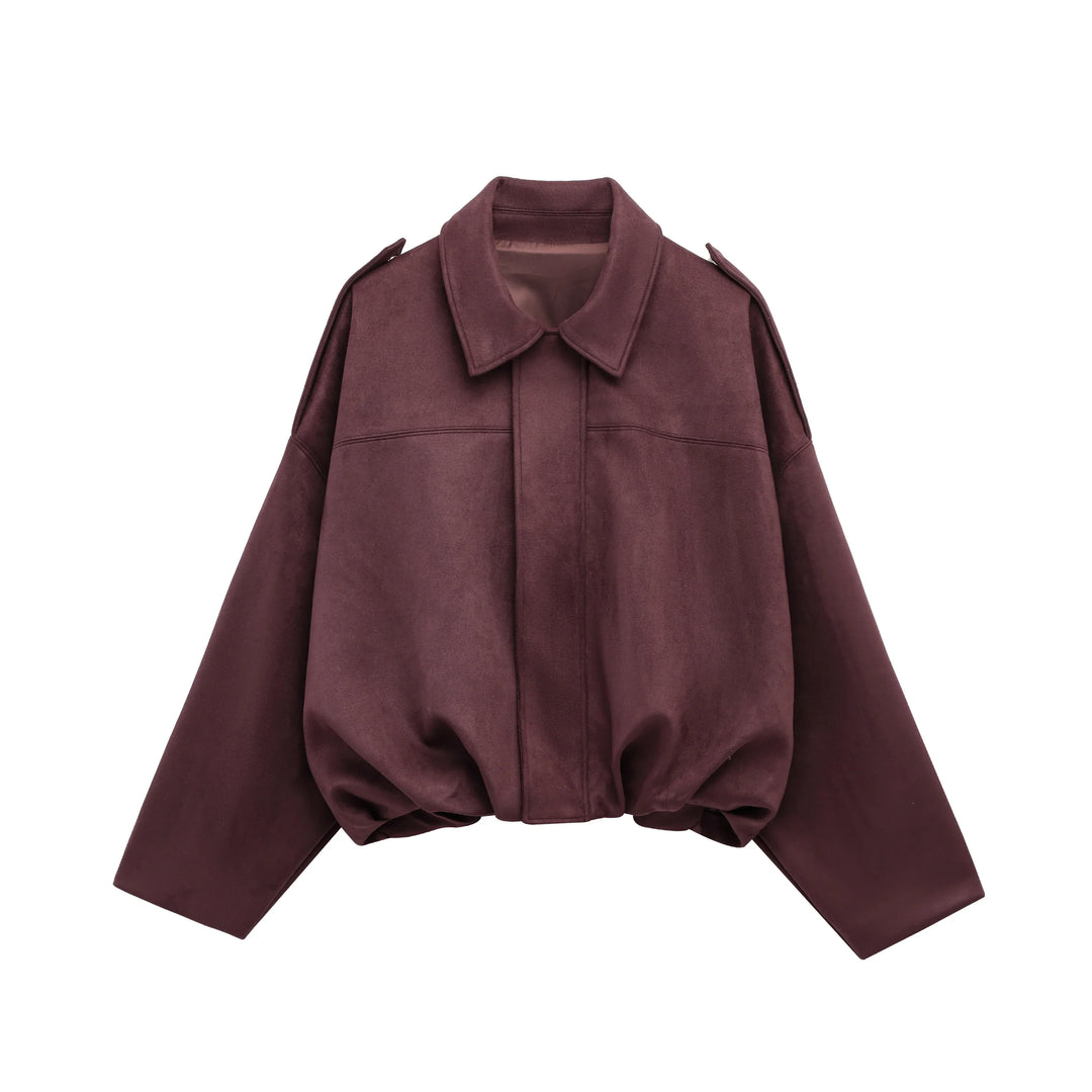 Arden Women's Suede Bomber