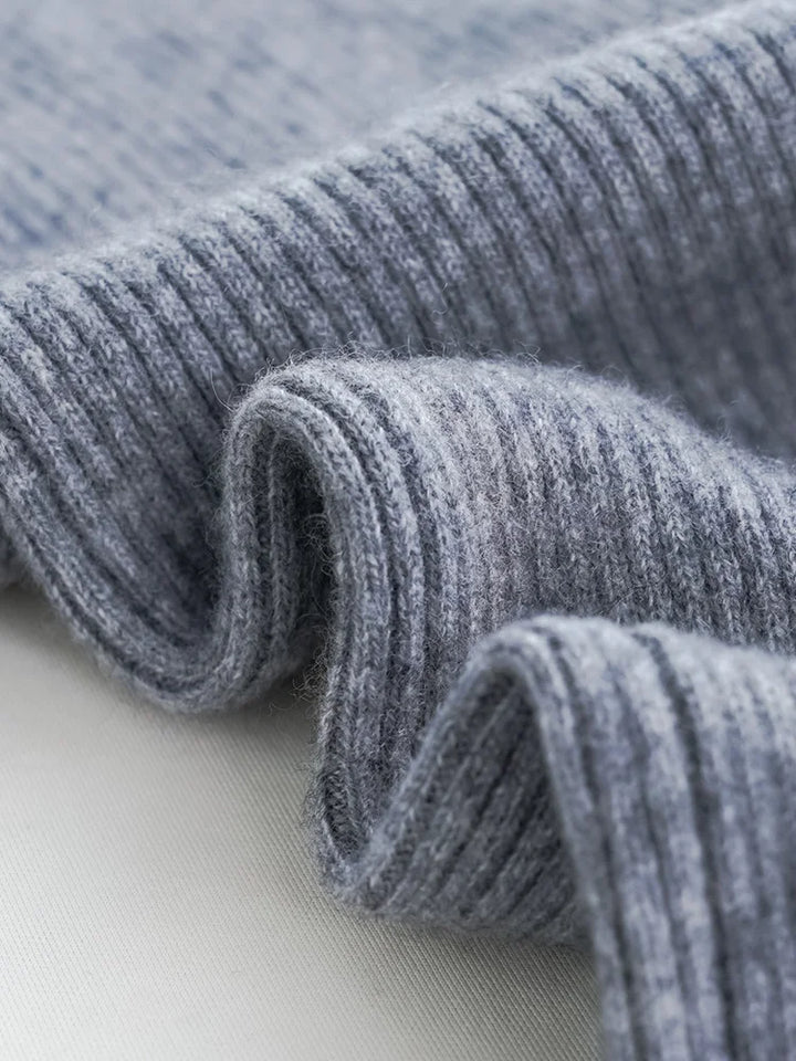 Wool Knitted Wide Leg Pants