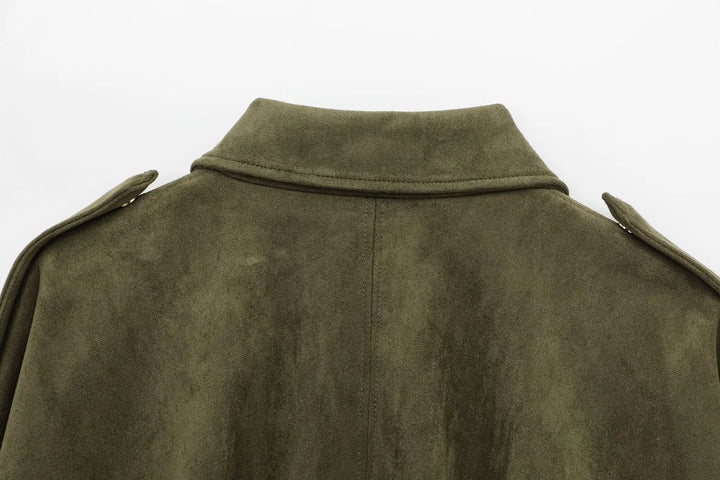 Arden Women's Suede Bomber