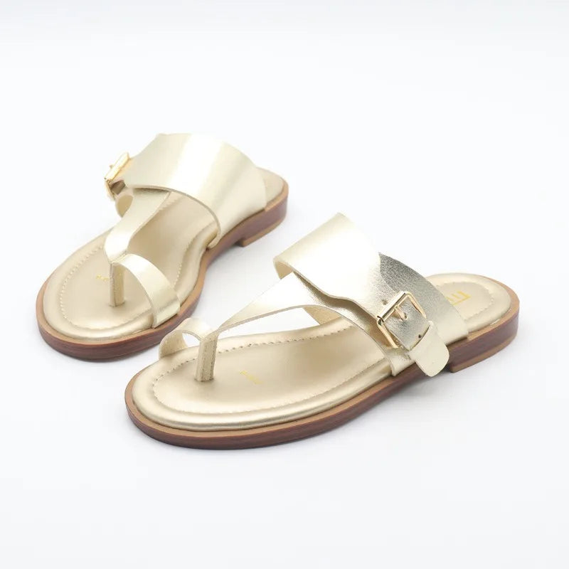 Valencia Leather Buckle Sandal