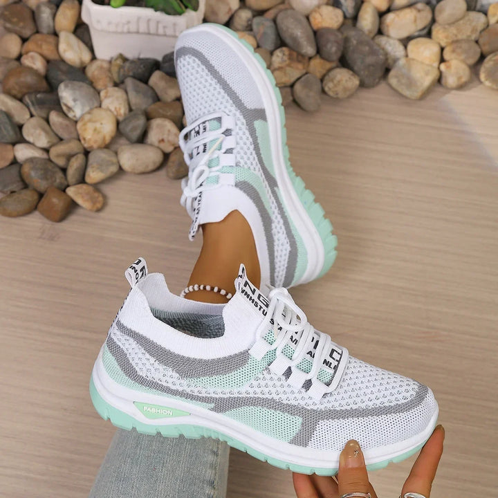 Two Tone Padded Collar Sneakers