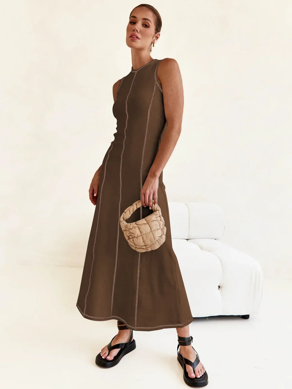 Mireya Women’s Sleeveless Knit Maxi