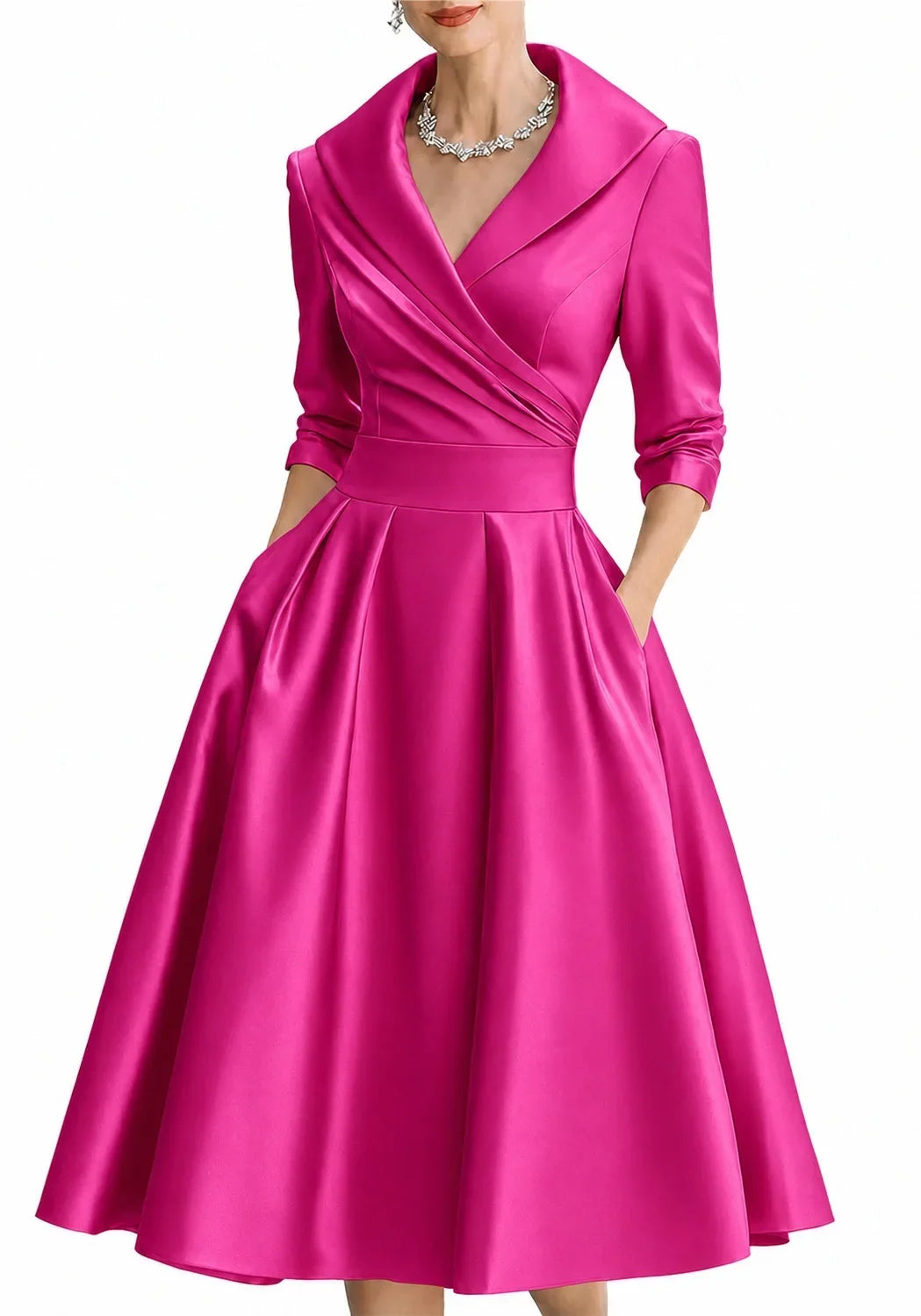 Rachel | Satin A-Line Formal Dress