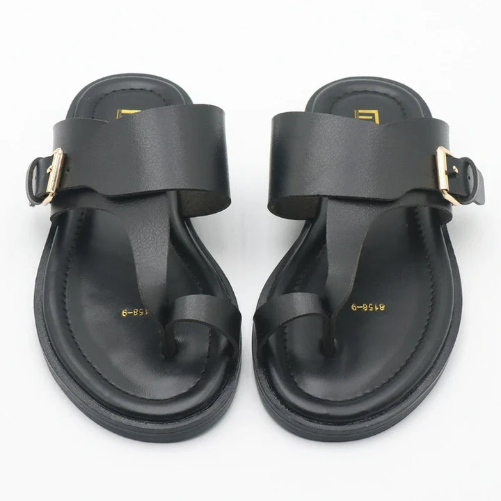 Valencia Leather Buckle Sandal
