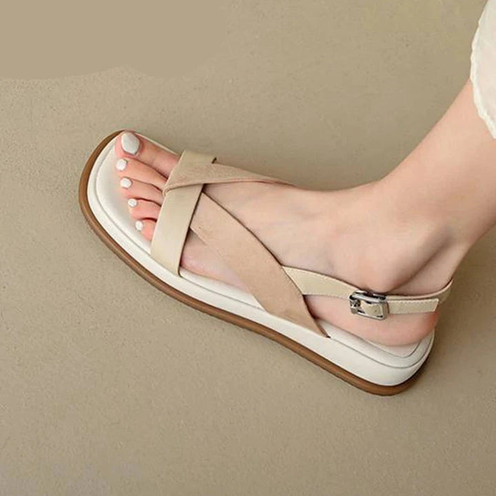 Valetta Cross-Strap Platform Sandal