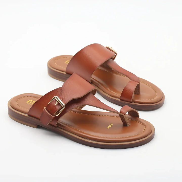 Valencia Leather Buckle Sandal