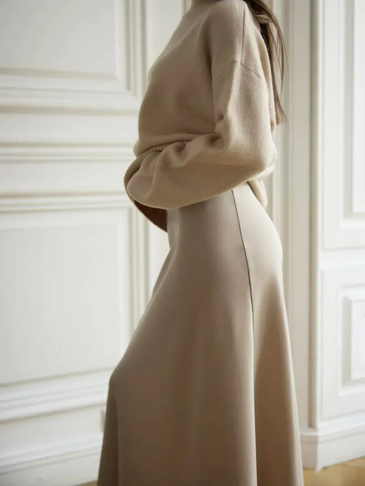 Seraphine Satin Fishtail Maxi Skirt