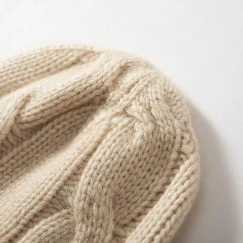 Wren Cable Cashmere Beanie