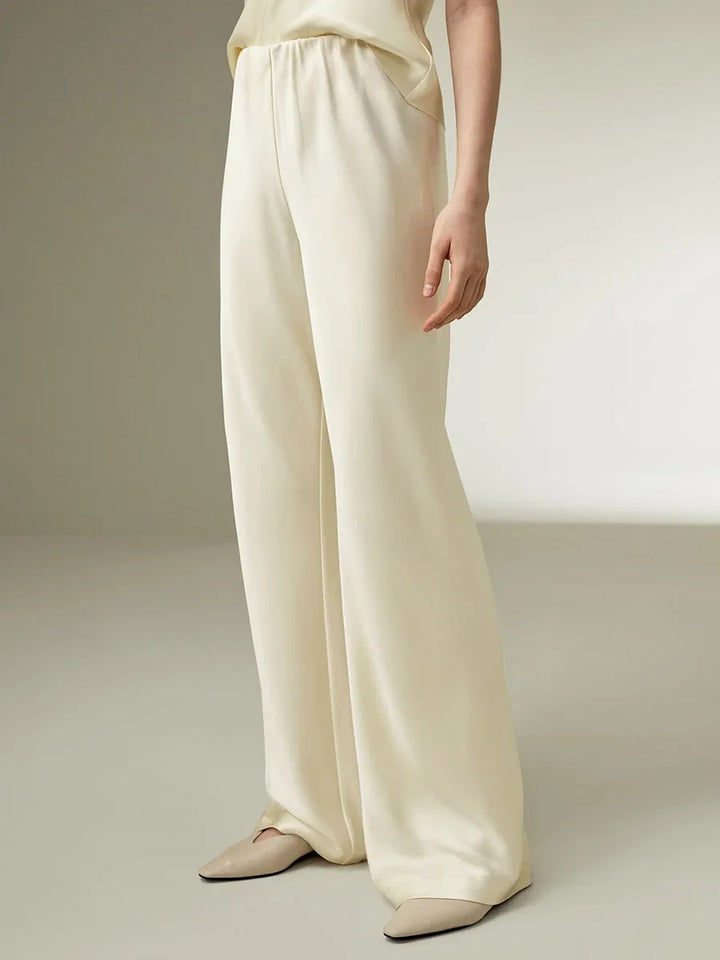 Elara Silk-Feel Lounge Trousers