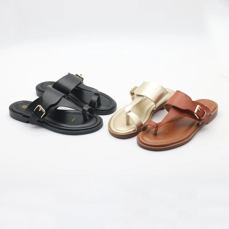 Valencia Leather Buckle Sandal