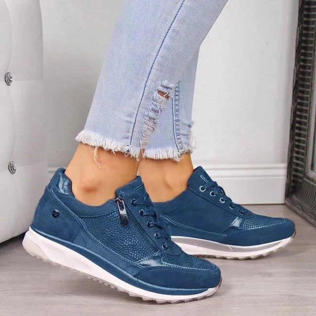 Sequin Hidden Wedge Sneakers