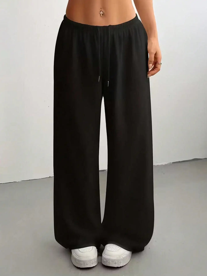 Women's Wide Leg Jogger Pants Drawstring Loose Fit