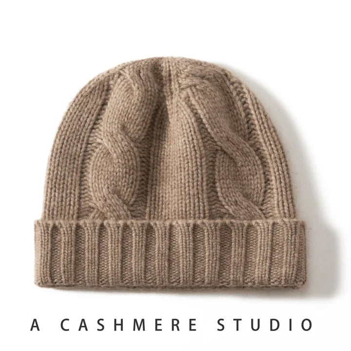 Wren Cable Cashmere Beanie