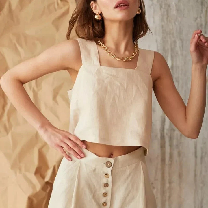 Everly Cotton Wide-Leg Pant