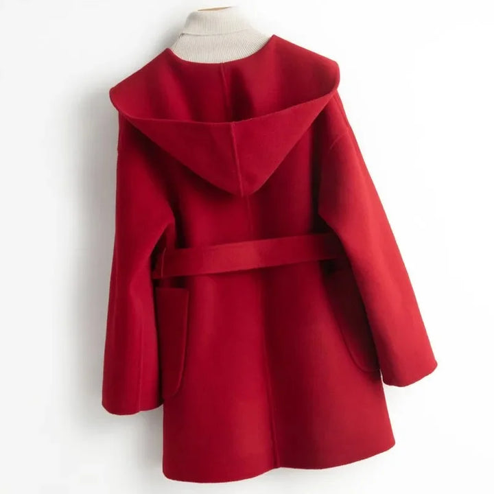 Camel-Hair Long Pointed Coat