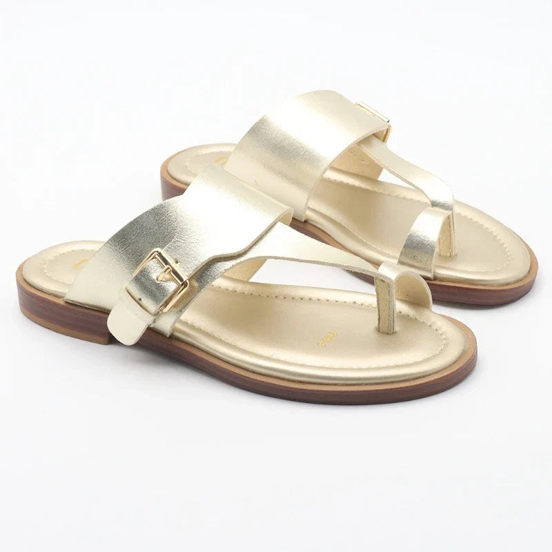 Valencia Leather Buckle Sandal
