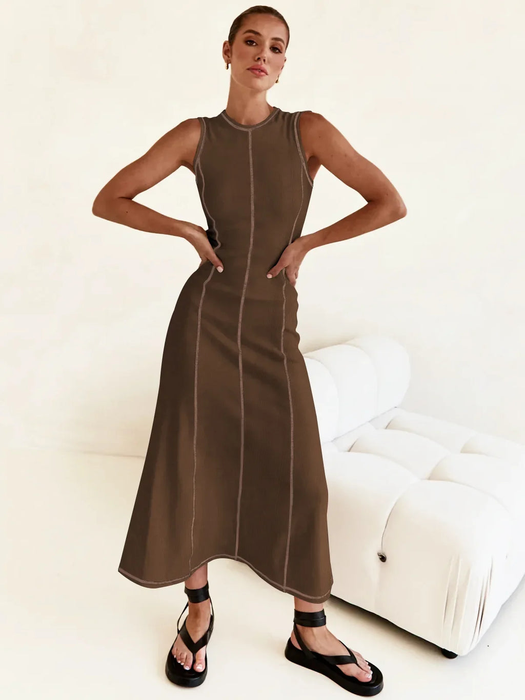 Mireya Women’s Sleeveless Knit Maxi